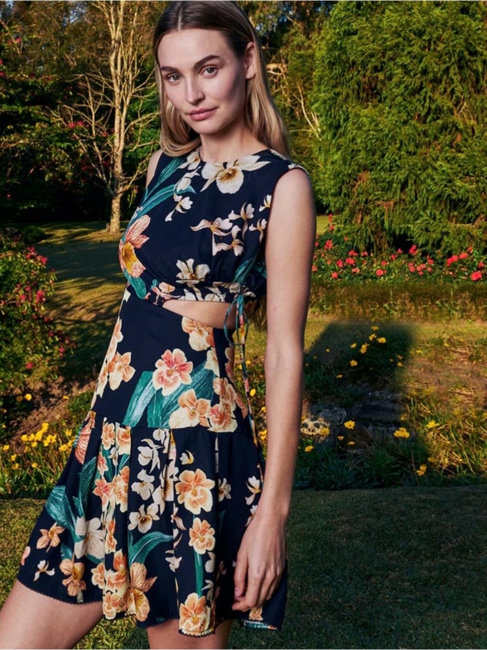 Agua by Agua Bendita Ontono Danza mini floral dress size M
